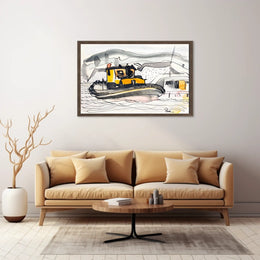 Bessie of NV Tugboat Abstract Artistic Poster