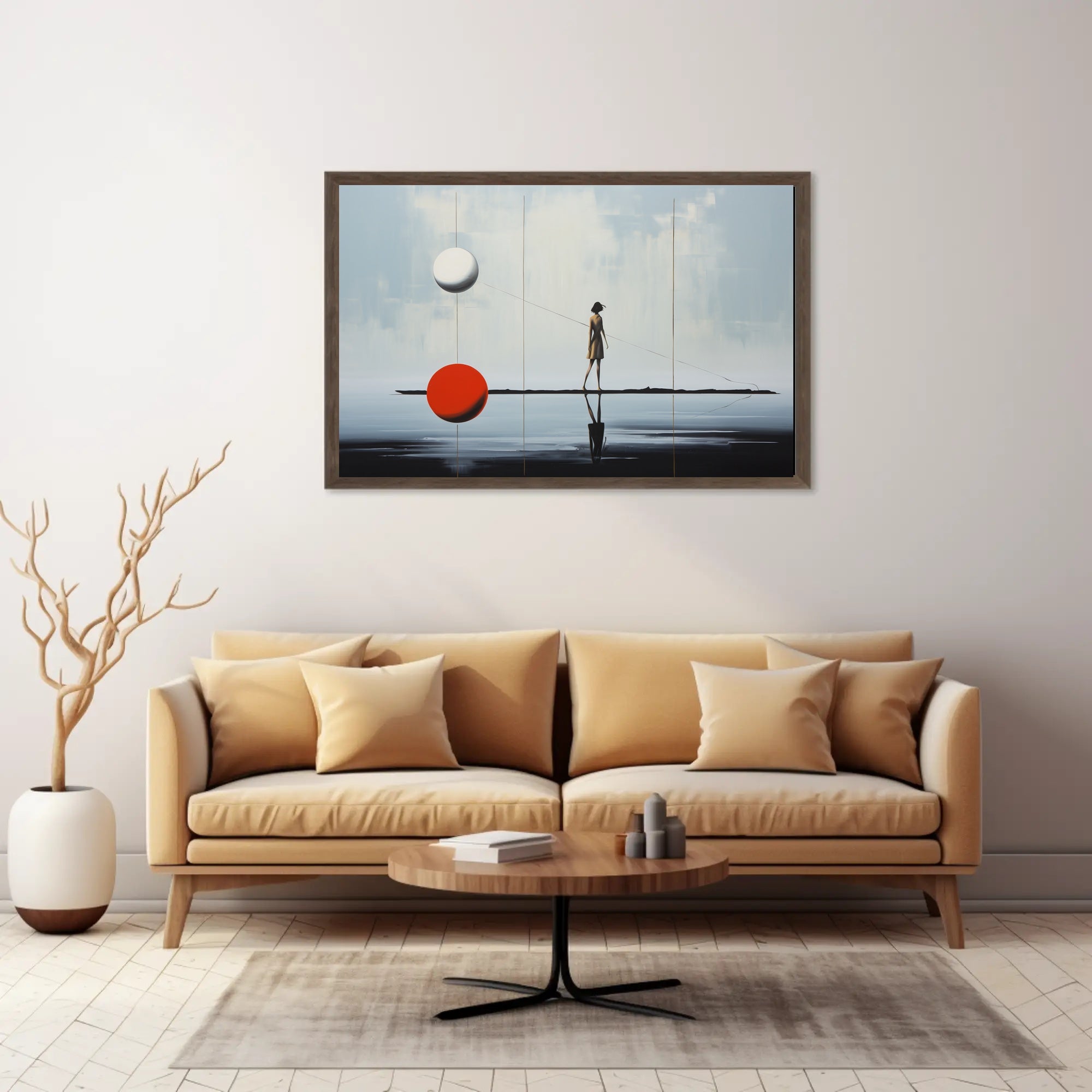 Ethereal Balance Surreal Reflection Artwork Poster