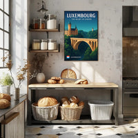 Luxembourg The Heart of Europe Poster PosterGoat