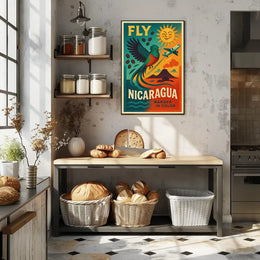 Discover Nicaragua's Vibrant Beauty Quetzal Travel Poster PosterGoat