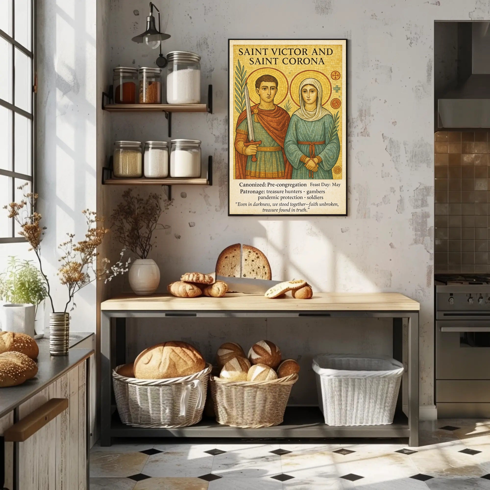 Saint Victor and Saint Corona Poster PosterGoat