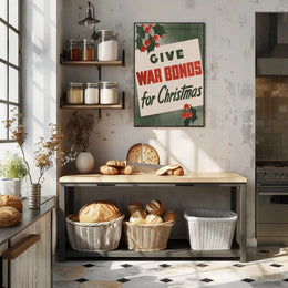 Give War Bonds for Christmas Poster Art Print PosterGoat