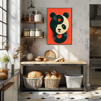 Yin-Yang Panda Vinyl Poster