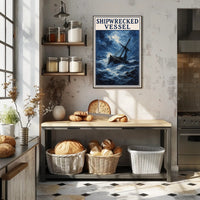 Shipwrecked Vessel Poster PosterGoat