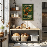 Jim Thorpe Legendary Athlete Tribute Poster
