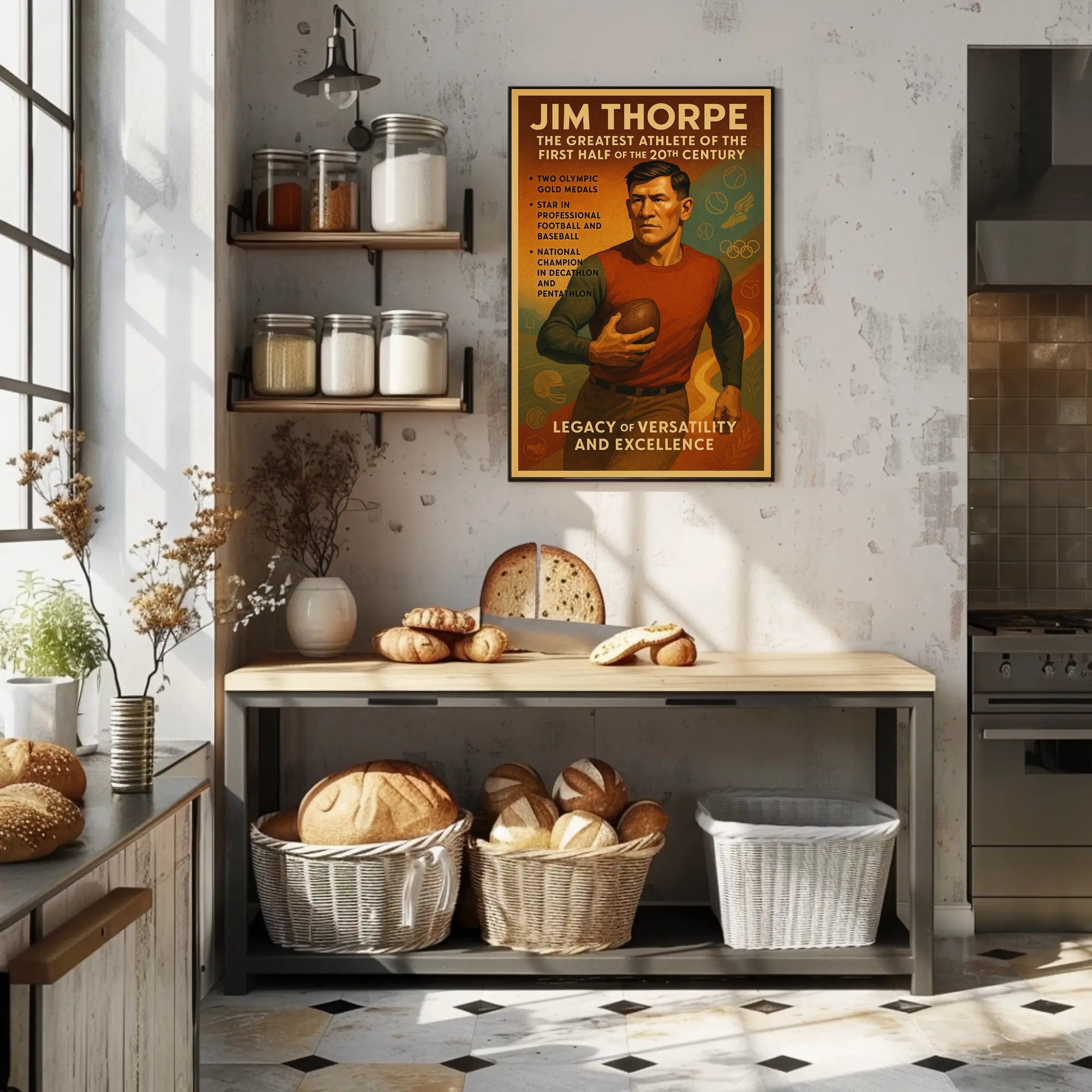 Jim Thorpe: The Greatest Athlete Poster