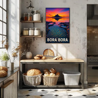 Bora Bora Sunset Poster
