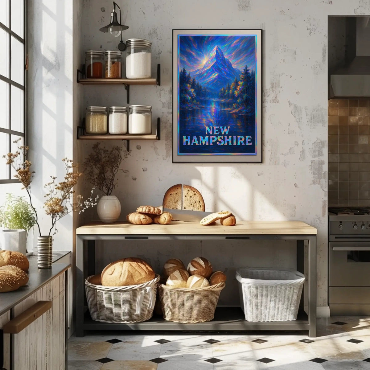 New Hampshire Majestic Mountain Poster
