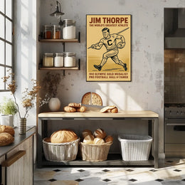 Celebrating Jim Thorpe Legendary Athlete Poster