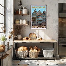 Brussels Architectural Heritage Celebration Cultural or Heritage Poster PosterGoat