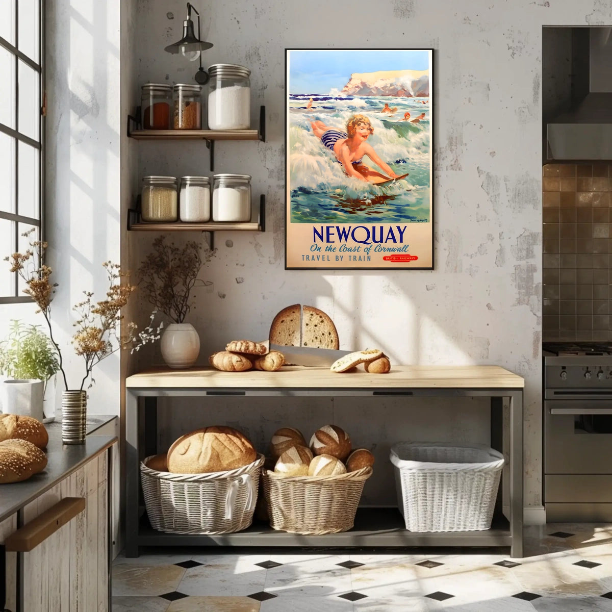 Newquay Travel By Train Poster