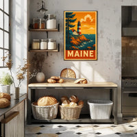 Maine Lighthouse Poster