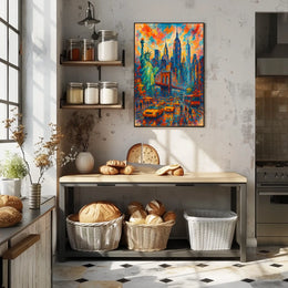 Vibrant Cityscape New York in Colors