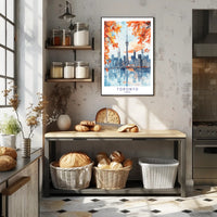 Toronto Skyline in Autumn Poster PosterGoat