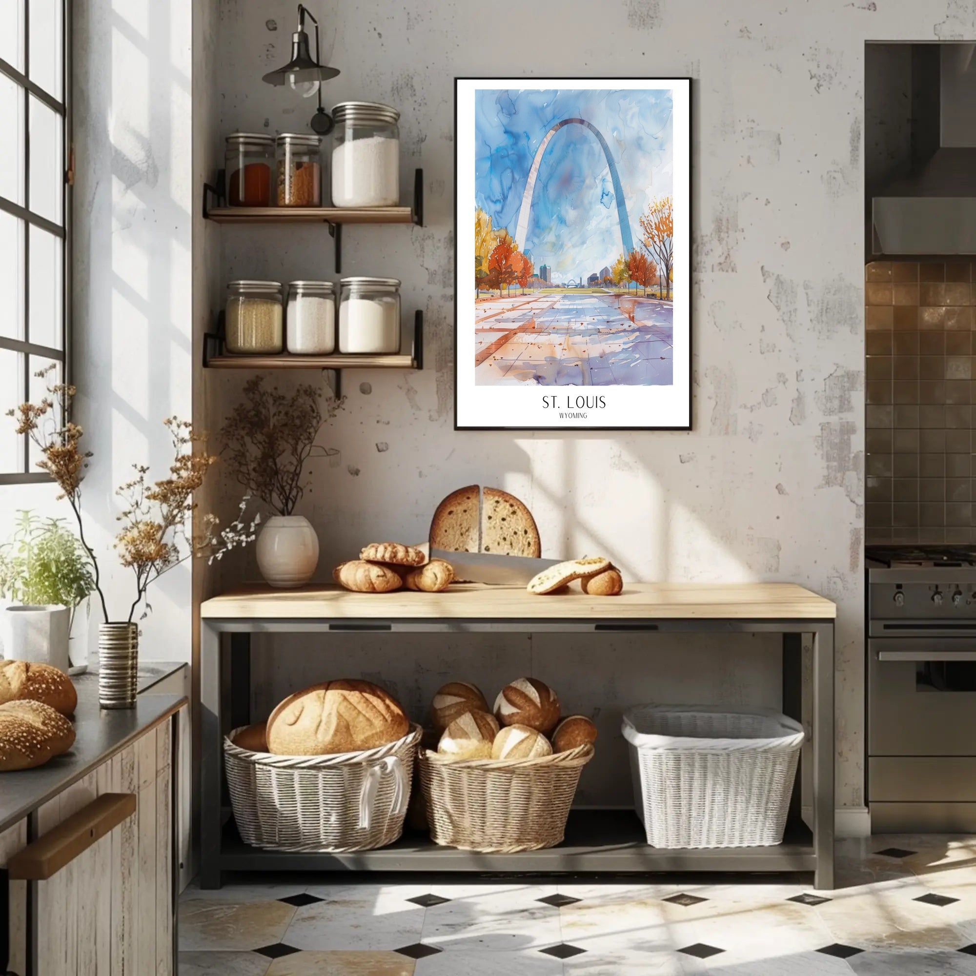 St. Louis in Art Poster PosterGoat