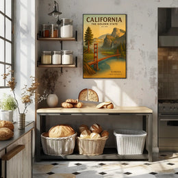 California The Golden State Poster PosterGoat