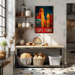 Cape Town Cityscape Poster