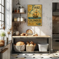 Columbus Americas Discovery 1492 Historic Journey Poster