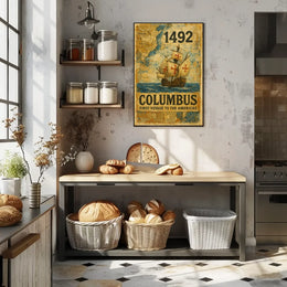 Columbus Americas Discovery 1492 Historic Journey Poster