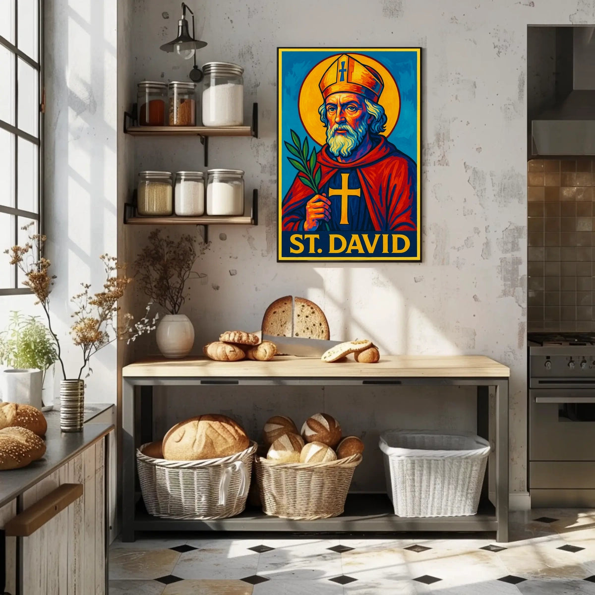St. David Iconography Poster