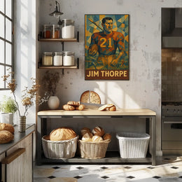 Jim Thorpe Legendary Athlete Poster