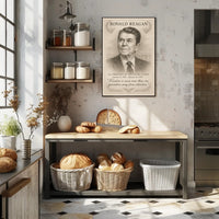 Ronald Reagan 40th President Sketch Poster Wall Art Print PosterGoat