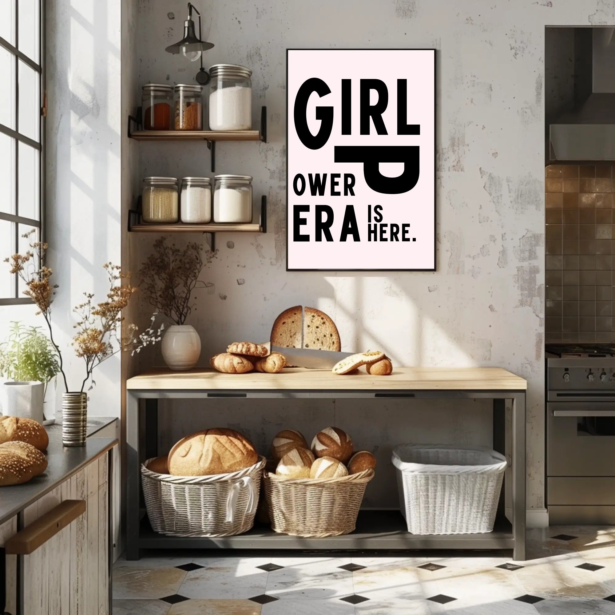 Girl Power Era Feminist Motivational Quote Poster PosterGoat