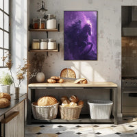 Skeletal Rider on Ghostly Horse: Fantasy or Mythology Poster PosterGoat