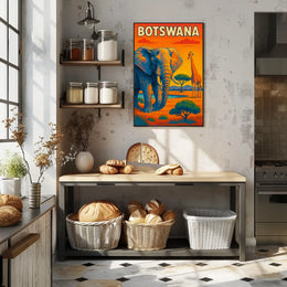 Botswana Wildlife Adventure Poster