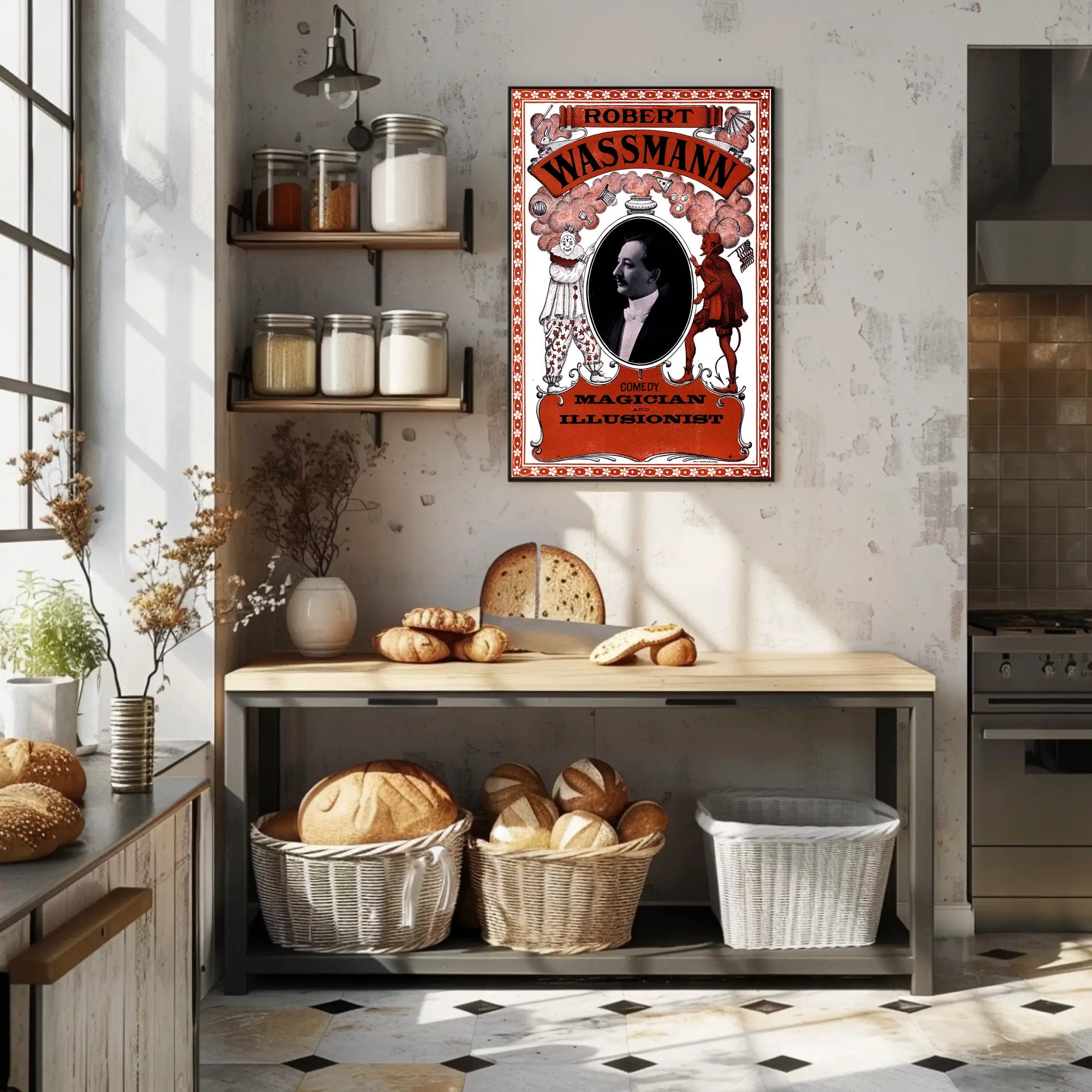 Vintage Magician and Illusionist Poster - Cultural or Heritage Poster