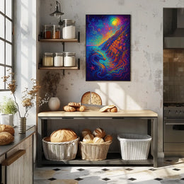 Mythical Sea Creature Fantasy Art Poster Print