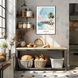 Tranquil Hawaiian Coastline Poster PosterGoat