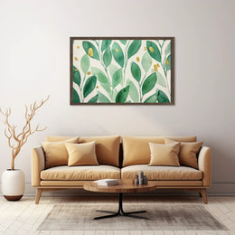 Green Leaf Harmony Poster
