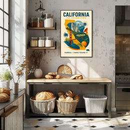 California Adventure: Vintage Travel Poster