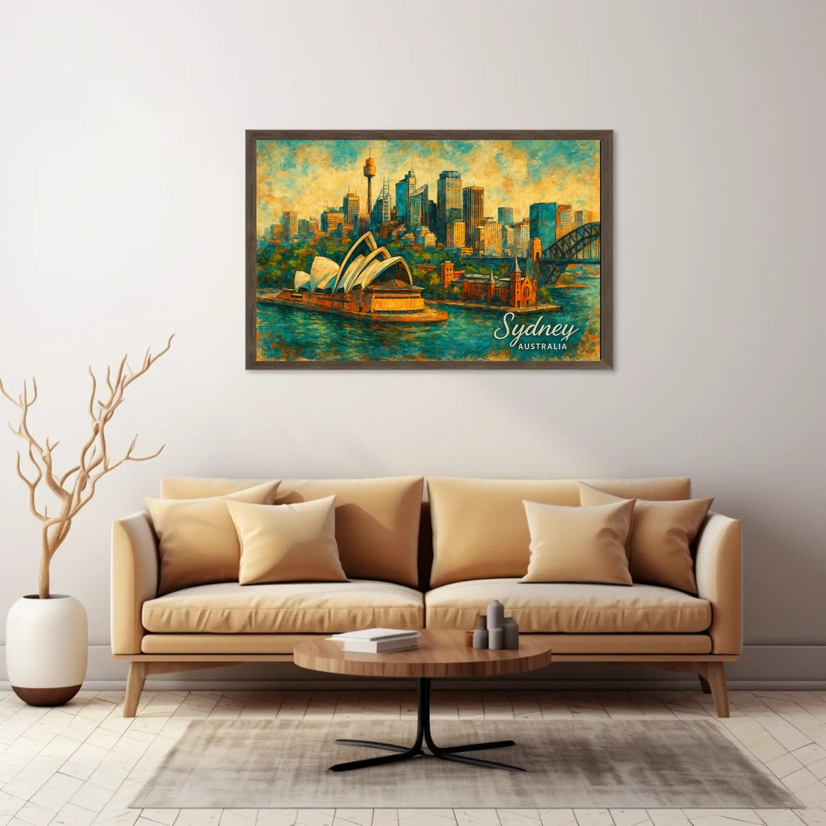 Sydney Skyline Art Poster
