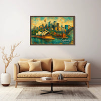 Sydney Skyline Art Poster