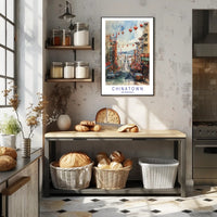 San Francisco Chinatown Watercolor Urban or Cityscape Poster PosterGoat