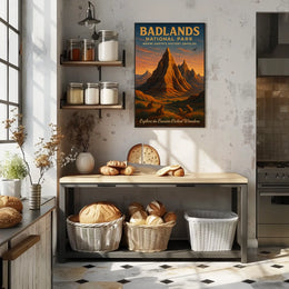 Badlands National Park Erosion-Etched Poster