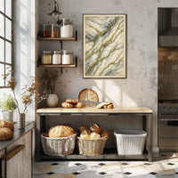 Elegant Marbled Kintsugi Design: Abstract or Artistic Poster