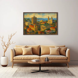 Monrovia Liberia Skyline Digital Painting Travelers Poster