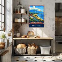 Santa Barbara Coastline Poster PosterGoat
