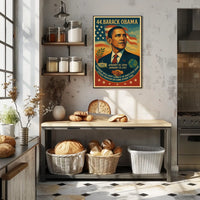 Stylized Art of U.S. President Poster