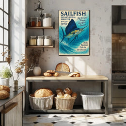 Sailfish Oceans Aerial Sprinter Poster
