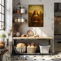Inspirational Nun Vintage Art Cultural or Heritage Poster