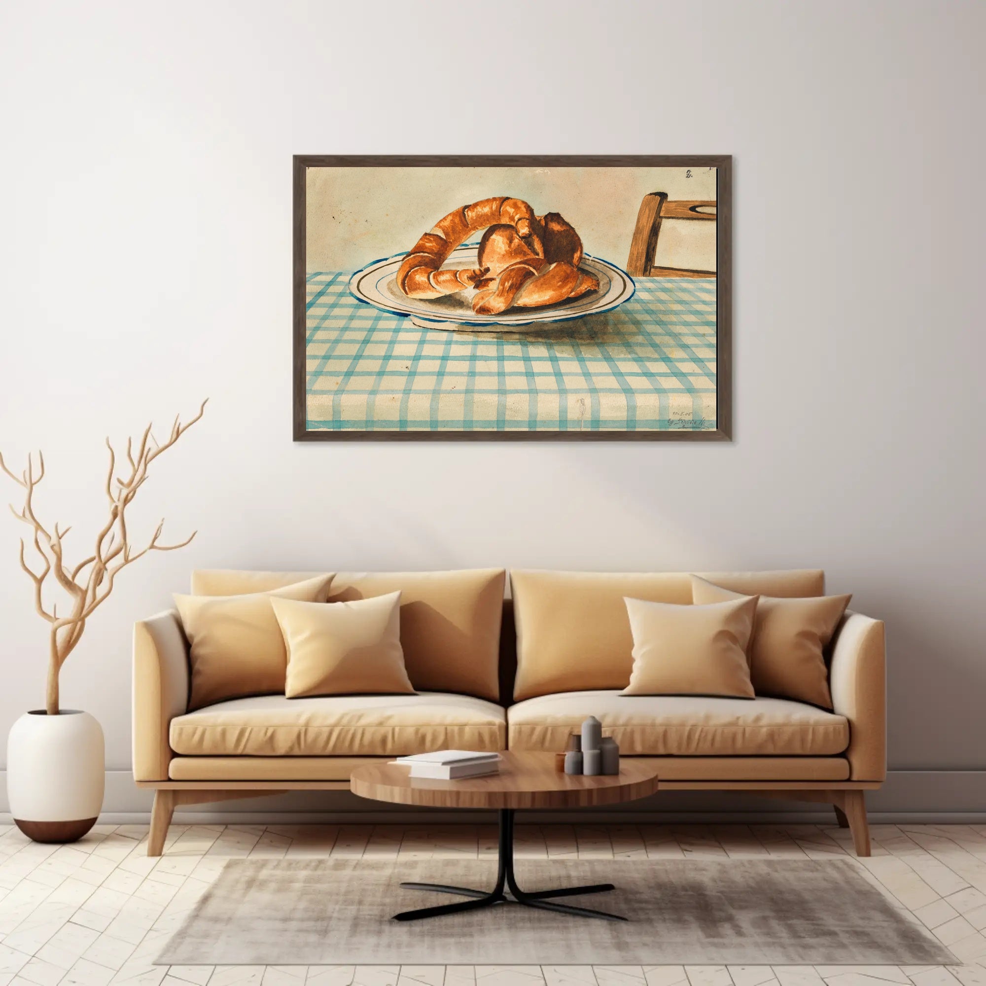 Cozy Breakfast Setting Poster