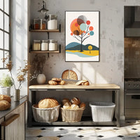 Abstract Harmony Art Deco Style Poster