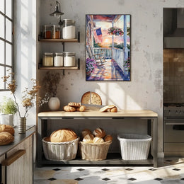 old fashioned front porch Poster