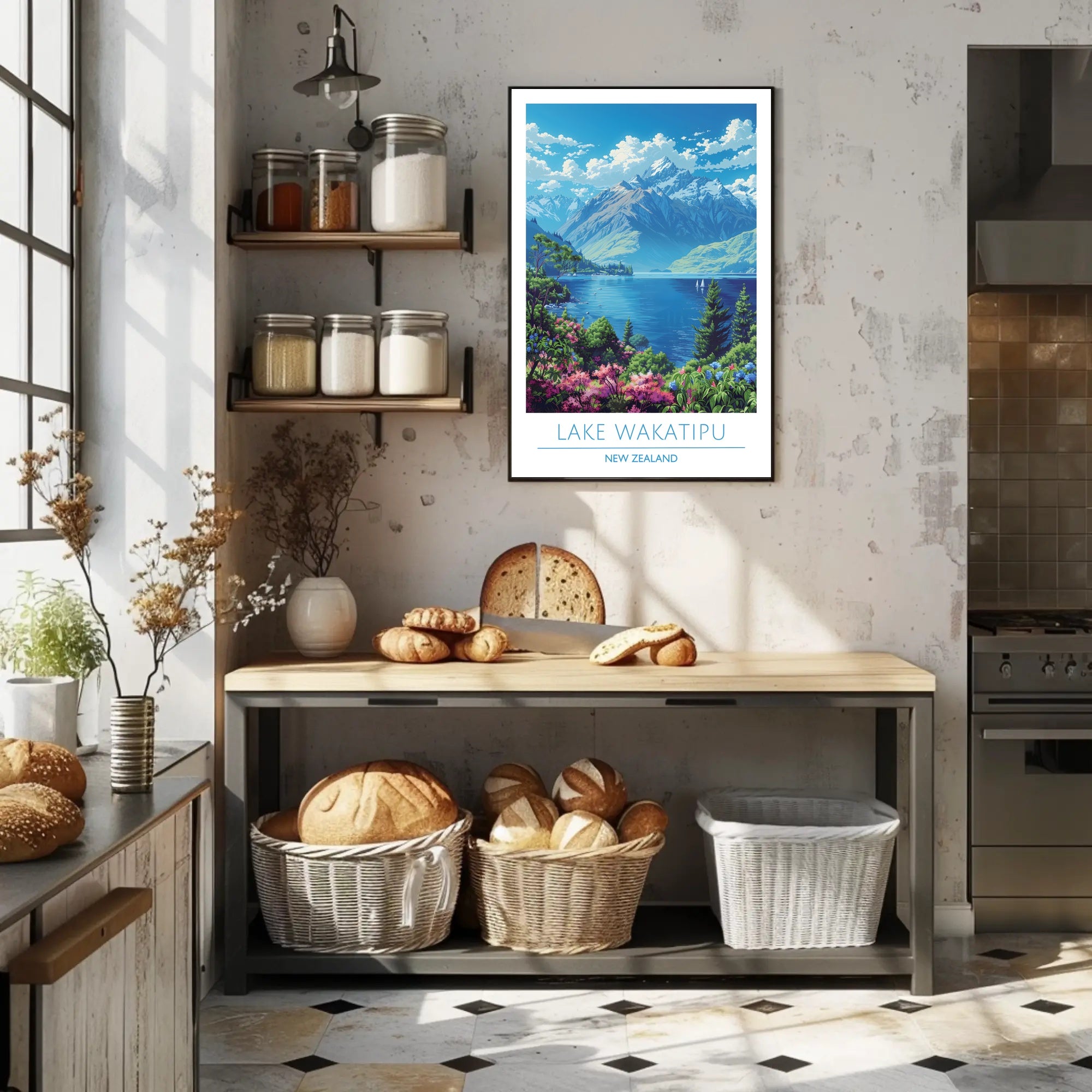 Lake Wakatipu Scenic Poster