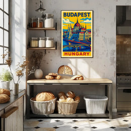 Budapest A Vibrant Tribute Poster
