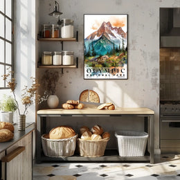 Olympic Watercolor Wall Art Poster